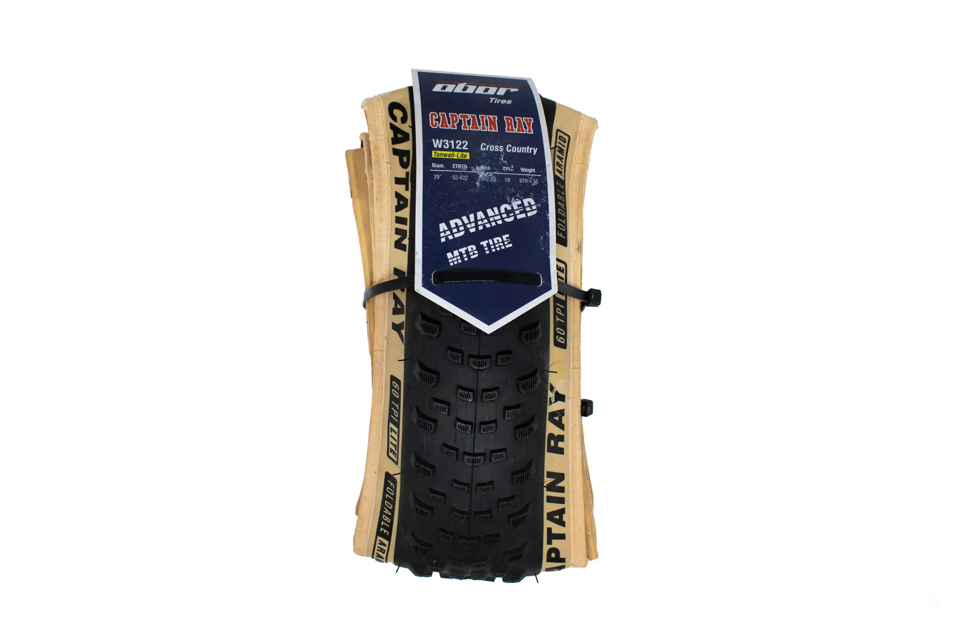 Cubierta 29×2.10 Obor Captain Ray 60 TPI kevlar tanwall