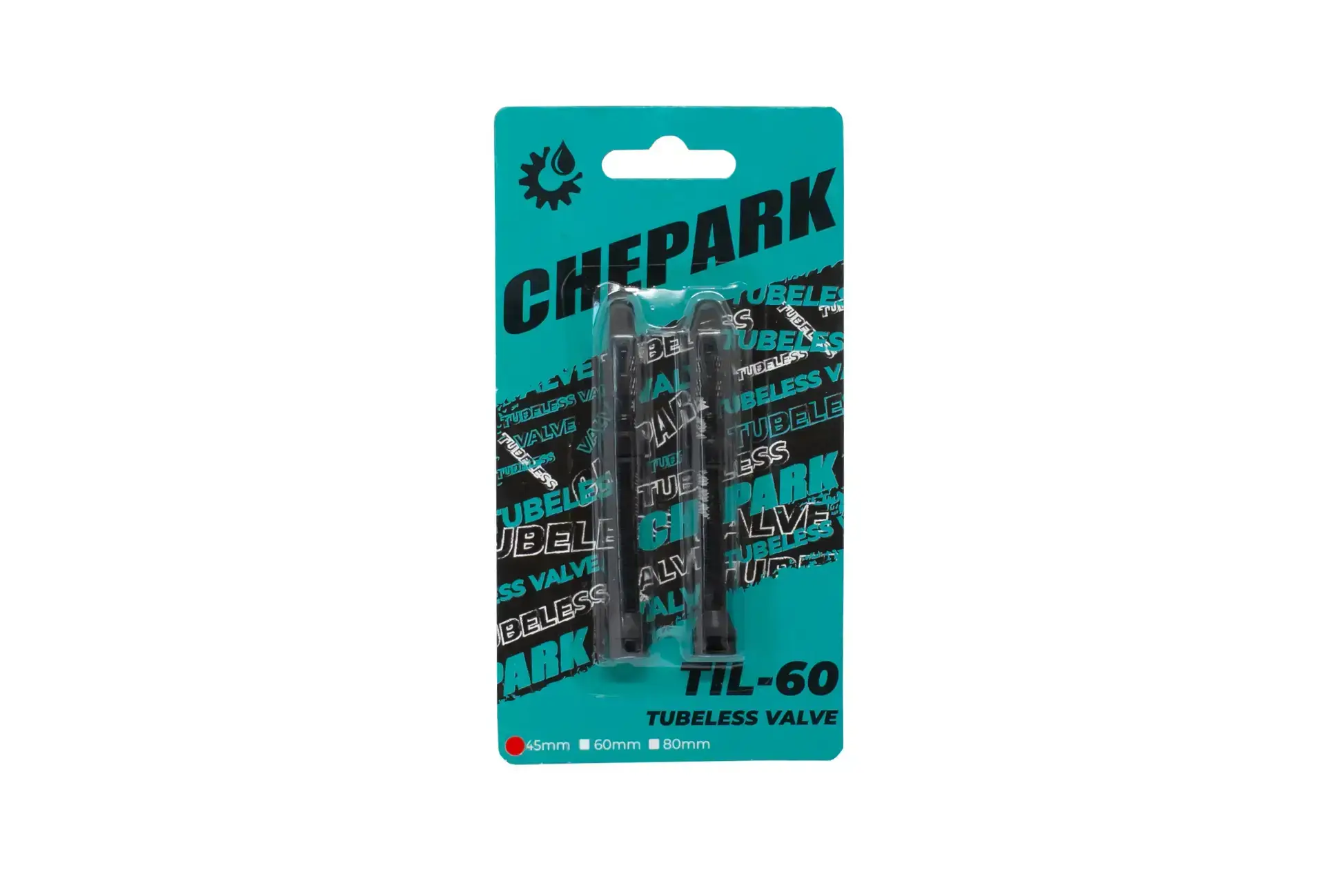 Valvula tubless negro 45mm Chepark