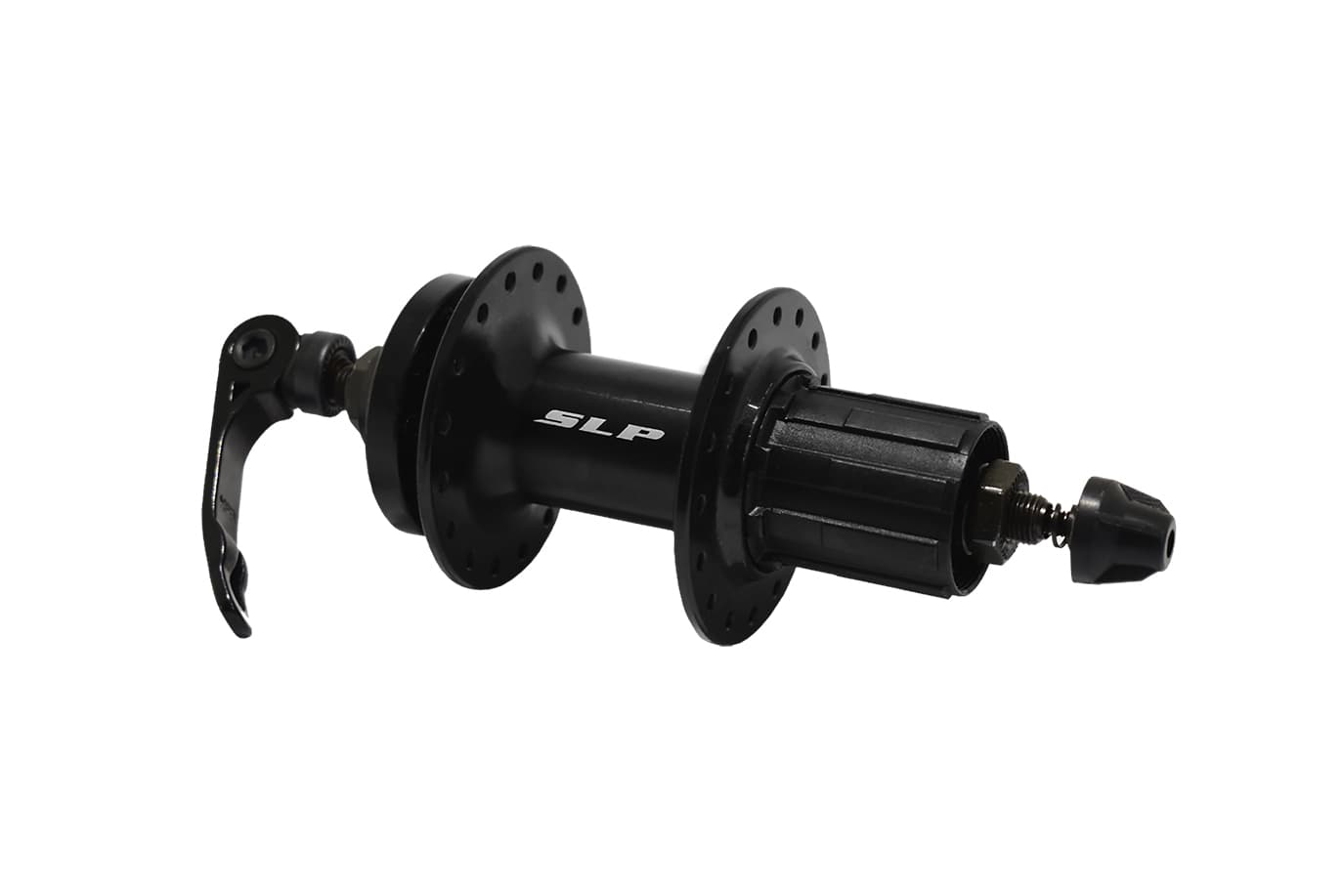 Maza trasera MTB aluminio 32 agujeros a rulemanes para disco a casette con cierre WZ-182RB