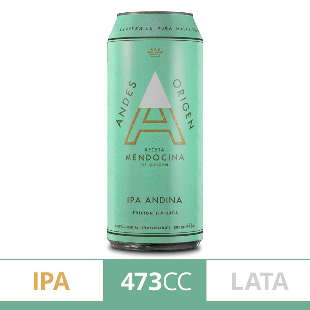 CERVEZA ANDES ORIGEN IPA LATA 473X
