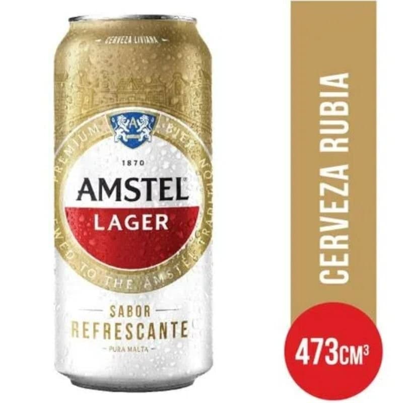 CERV AMSTEL LAGER LATA 473X