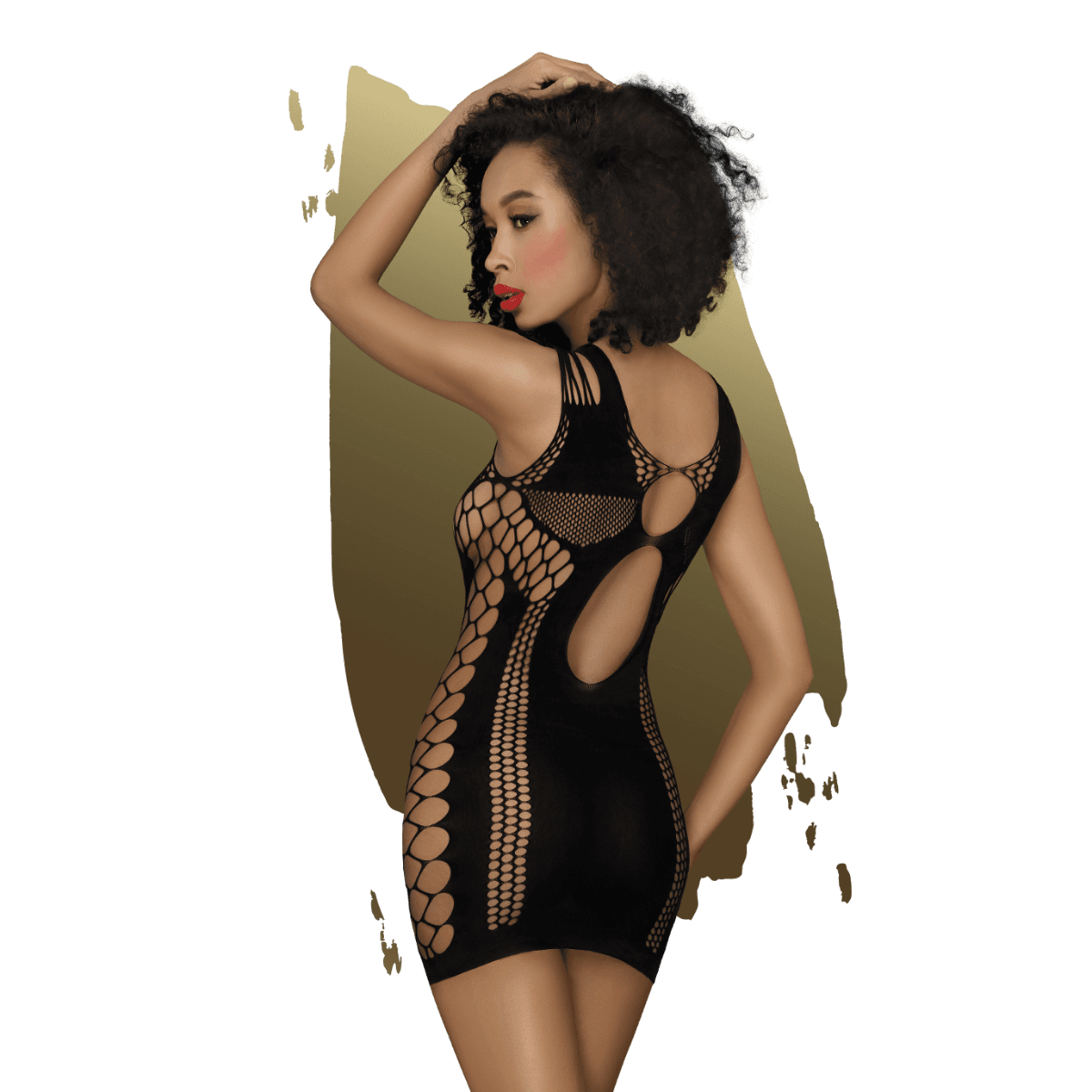Mini dress juicy poison black