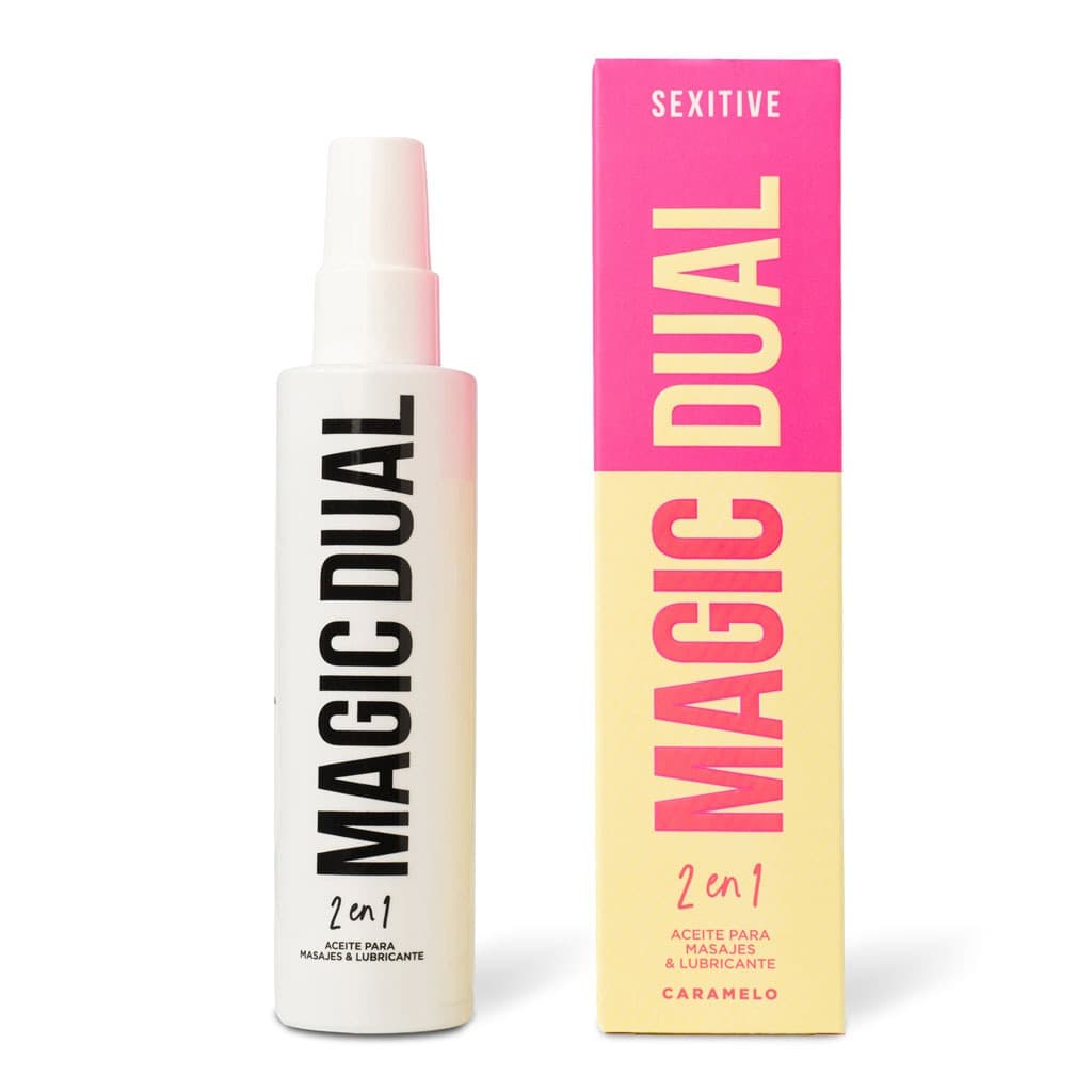 Aceite para masajes Magic dual caramelo