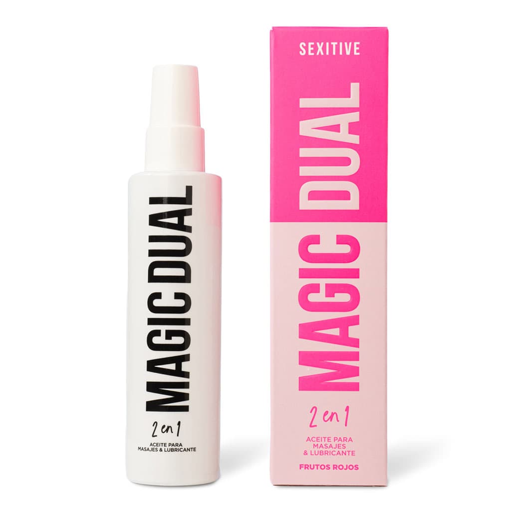 Aceite para masajes Magic dual frutos rojos