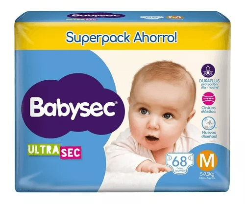 PABB BABYSEC ULT REG MED 8X