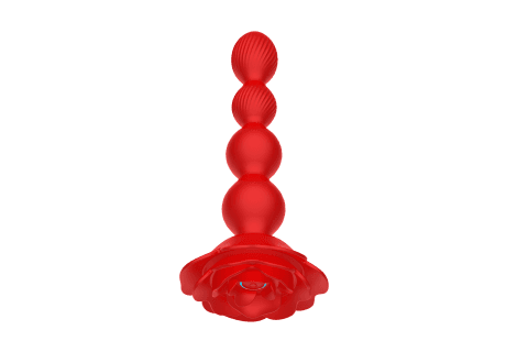Plug anal vibrante y giratorio con control remoto