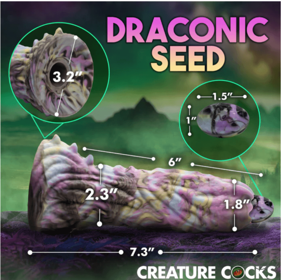 Dildo de silicona con huevos Dragon Spawn Dragon Ovipositor
