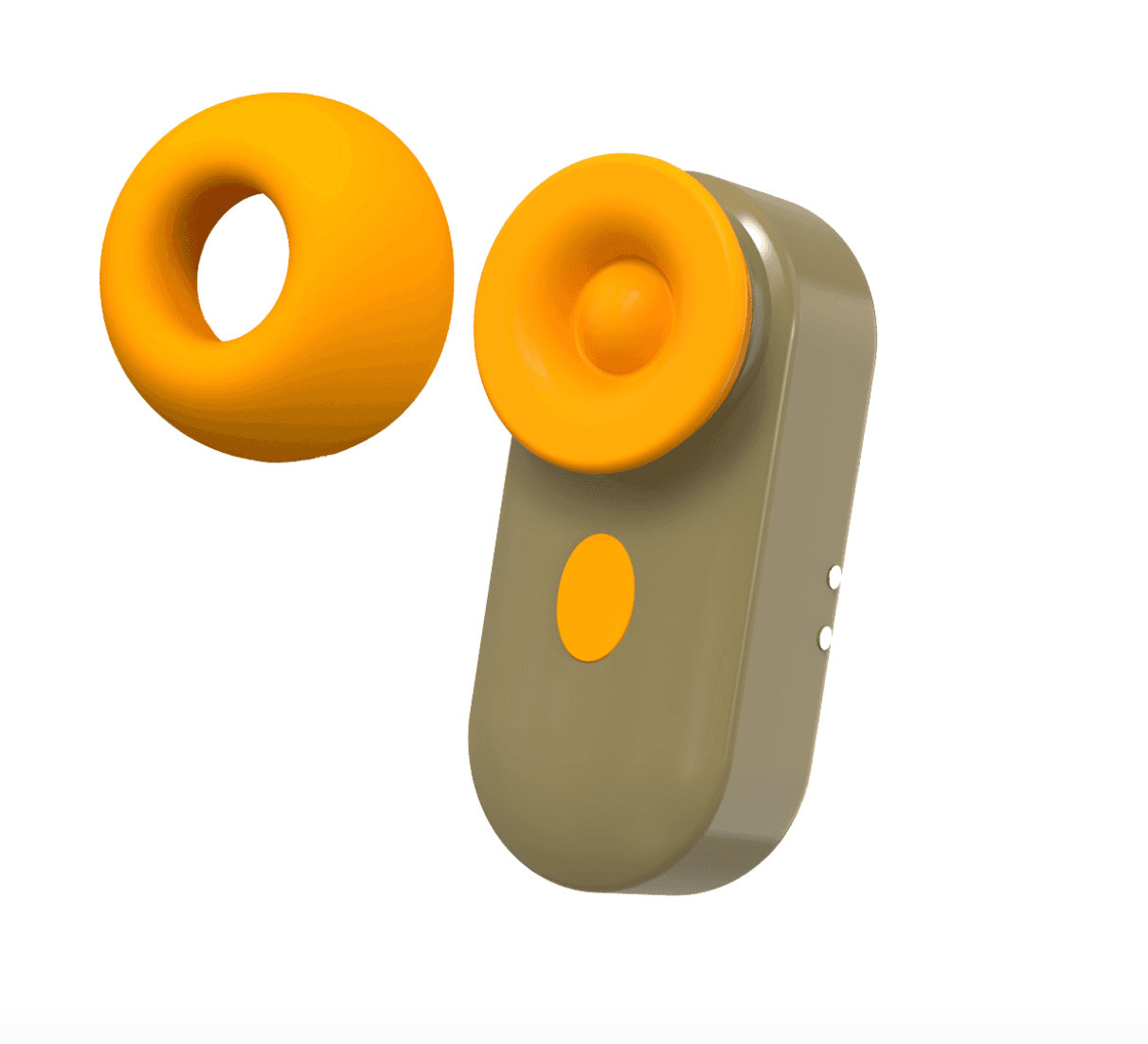 Vibrador con forma de auricular