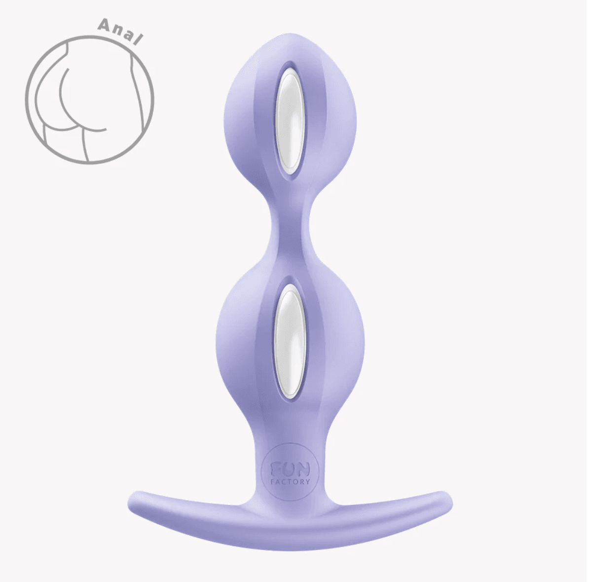 Plug anal B Balls Duo purpura