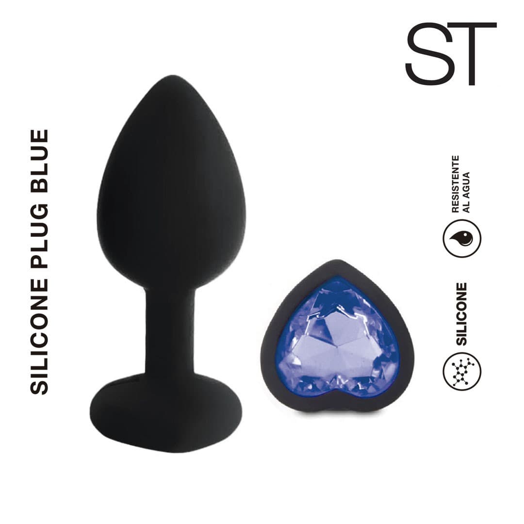 Silicone Plug anal blue Large