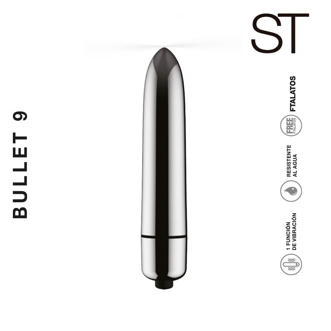 Estimulador de clitoris Bullet 9 - Plateado