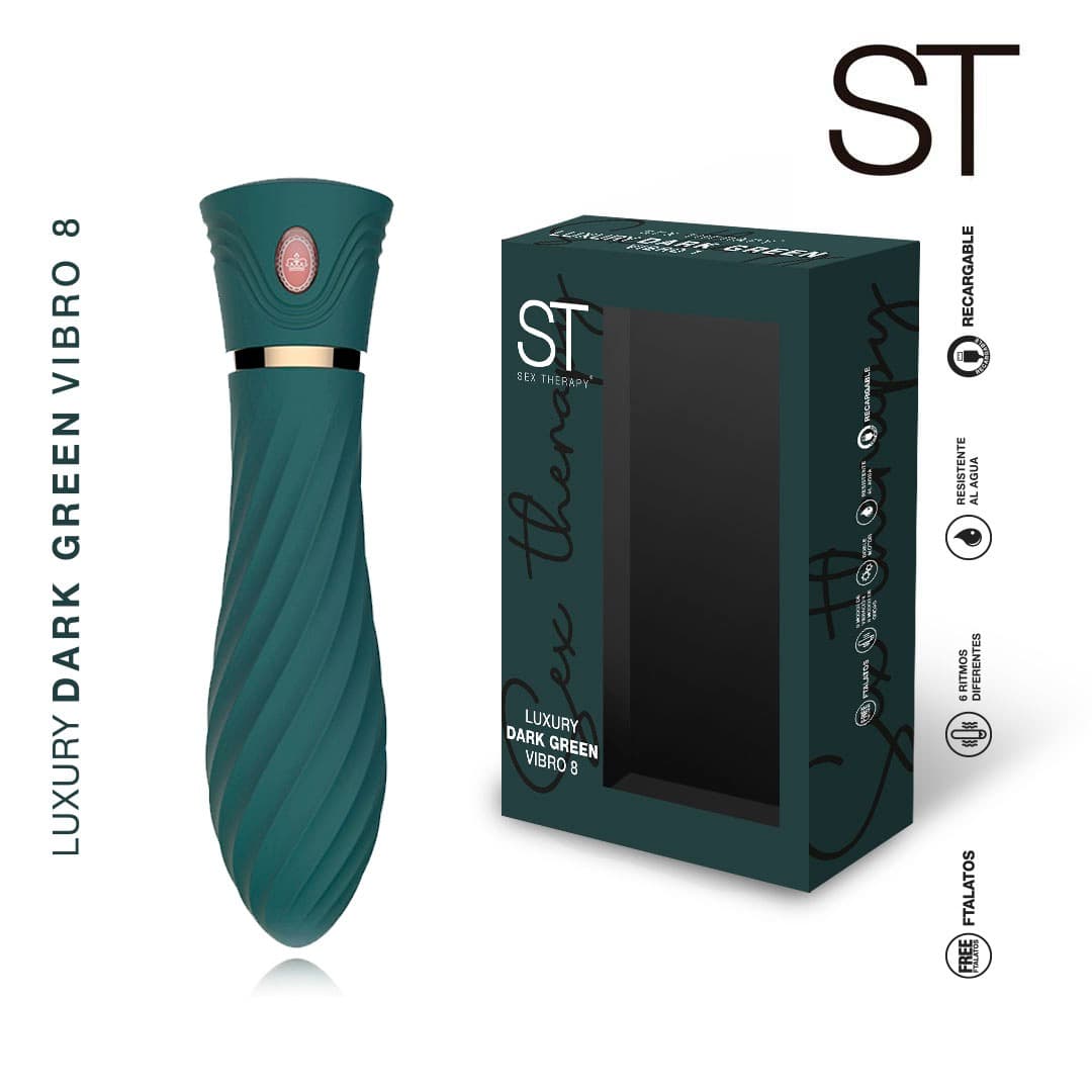 Vibrador Luxury Dark Green Vibro 8