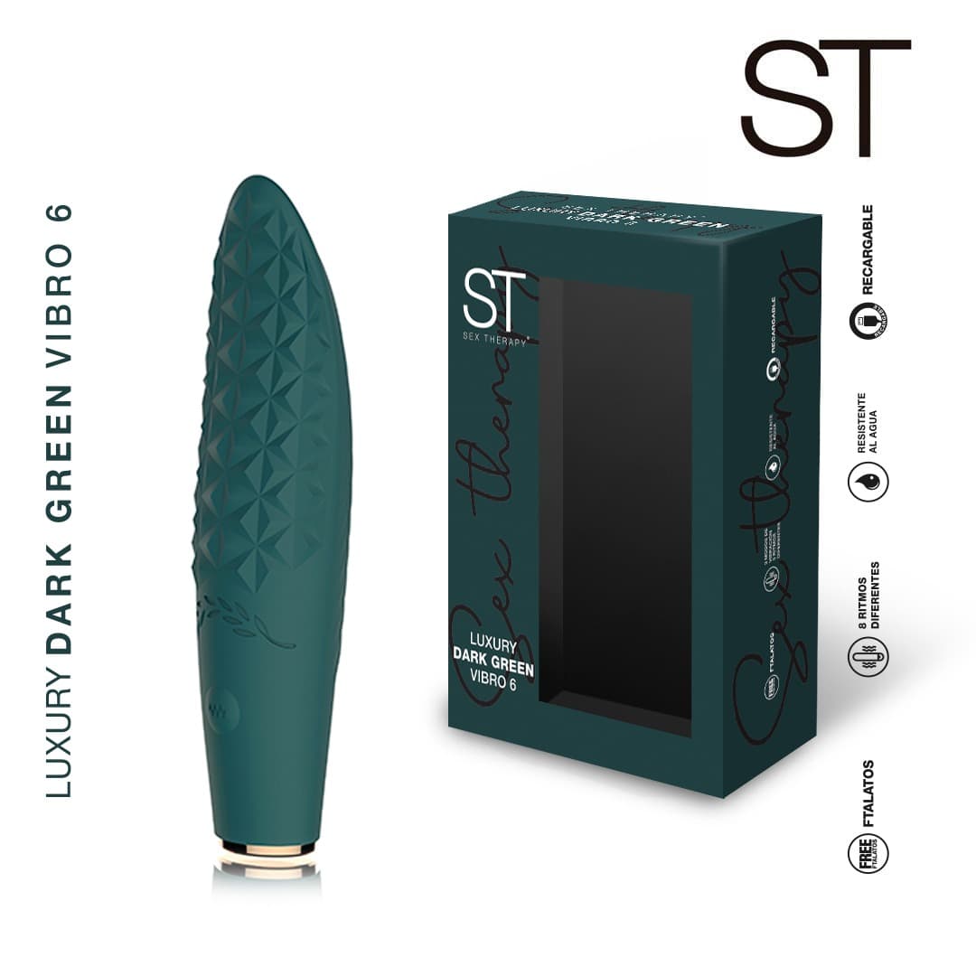 Vibrador Luxury Dark Green Vibro 6