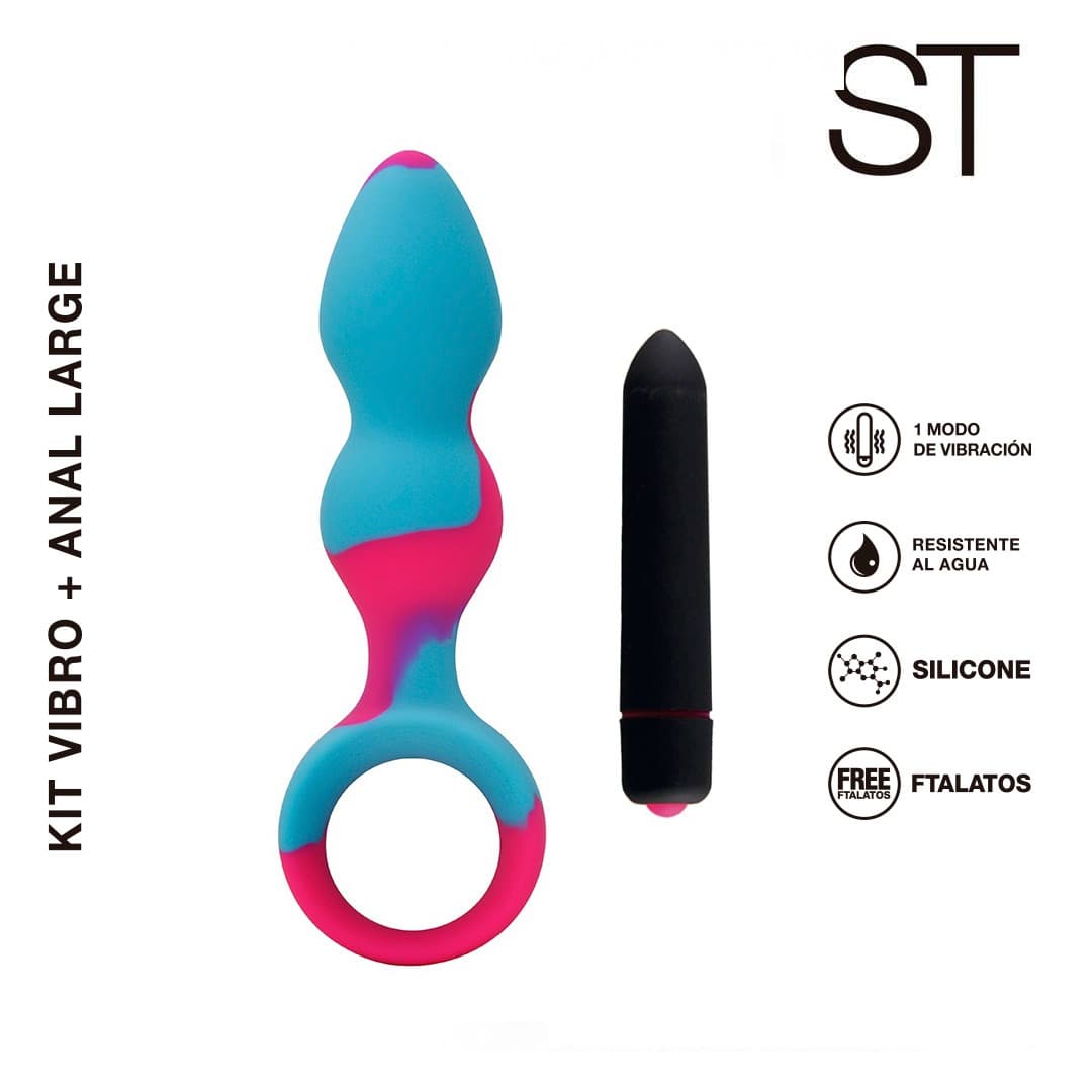 Vibrador anal Kit Vibro + Anal Large 0238 L