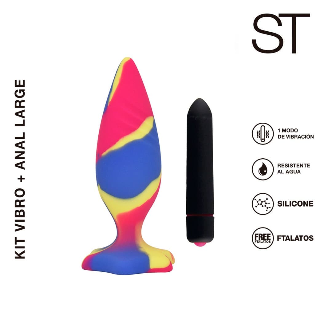 Vibrador anal Kit Vibro + Anal Large 0239 L