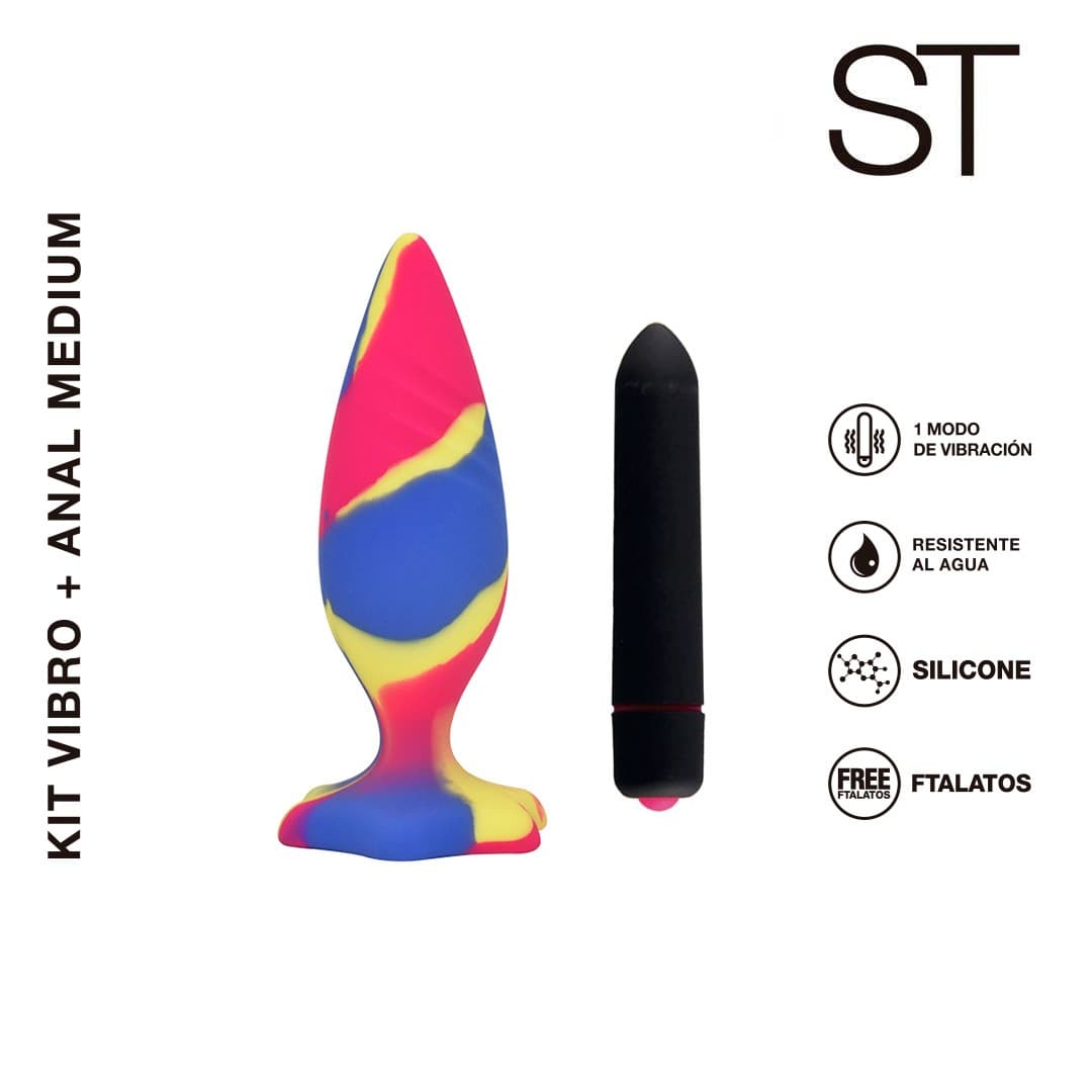 Vibrador anal Kit Vibro + Anal Medium