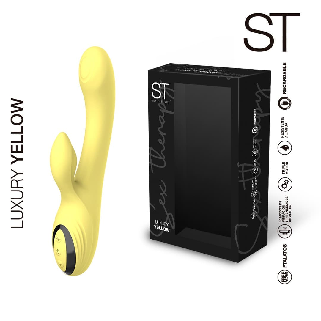 Doble estimulador Luxury Yellow