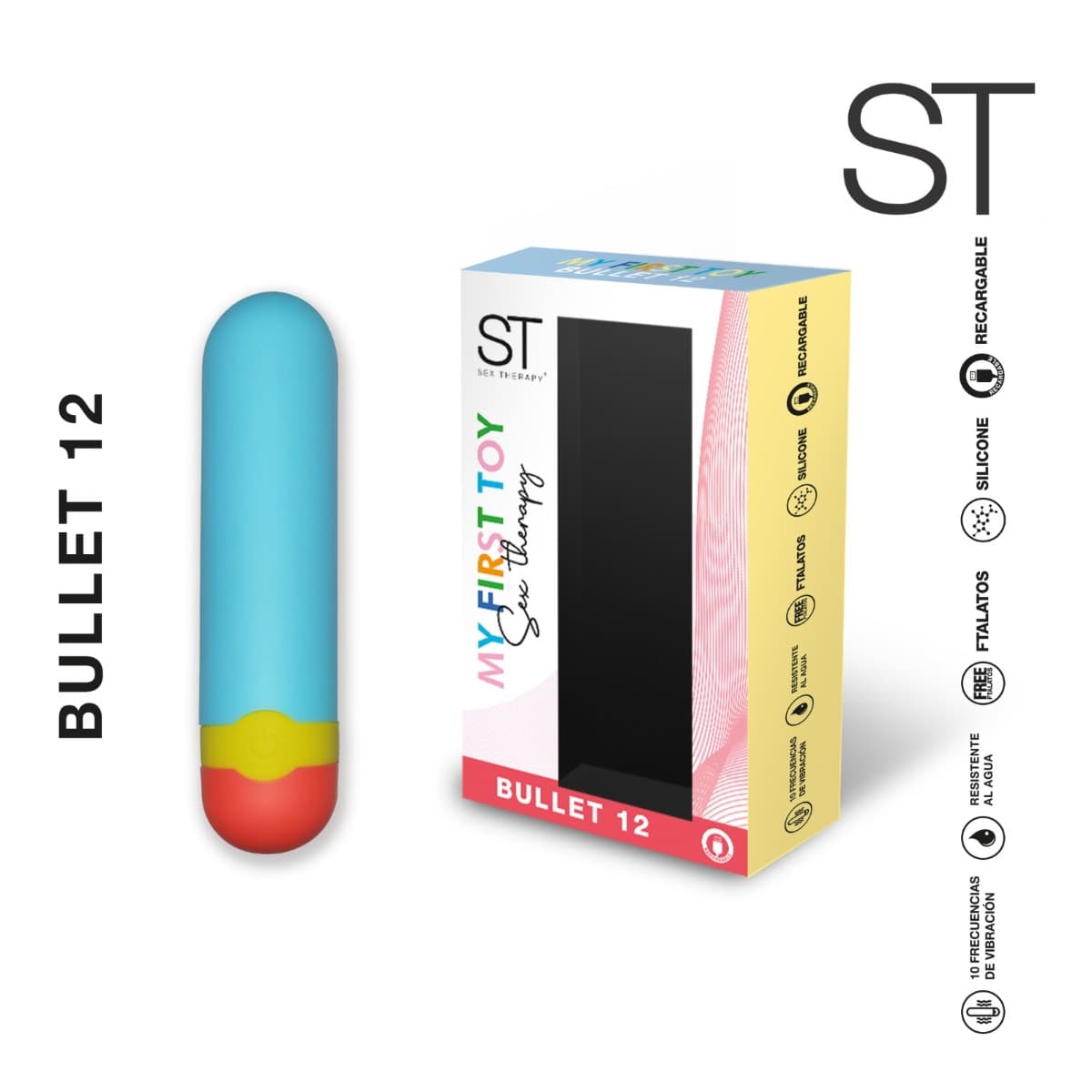 Estimulador de clitoris Bullet 12 - Azul