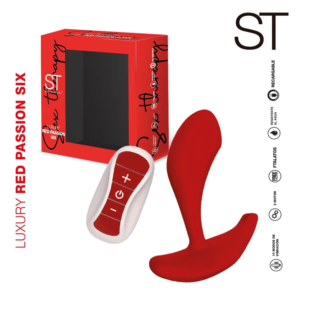 Vibrador prostatico Red Passion Six
