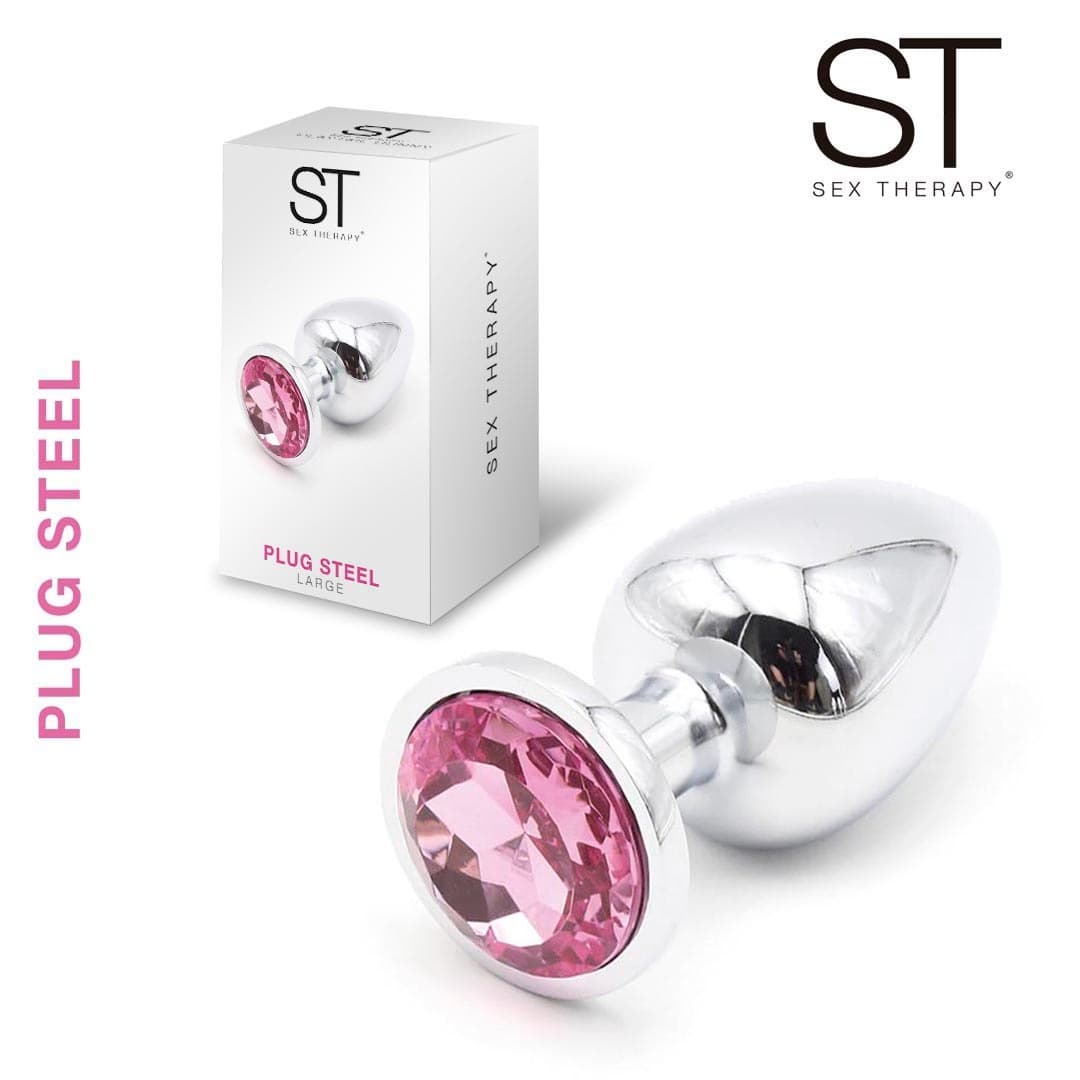 Plug steel pink Large
