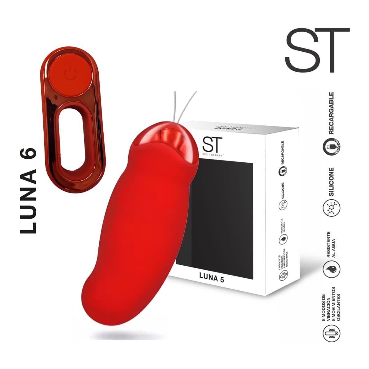 Vibrador a control remoto Luna 6