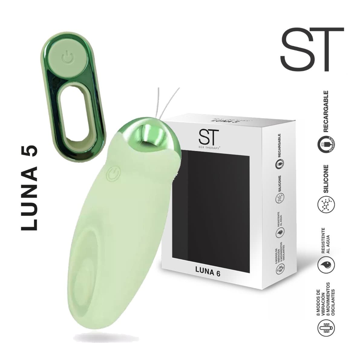 Vibrador a control remoto Luna 5