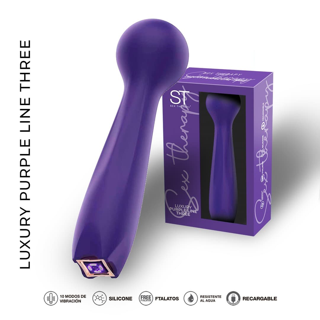 Masajeador Luxury Purple Line Three