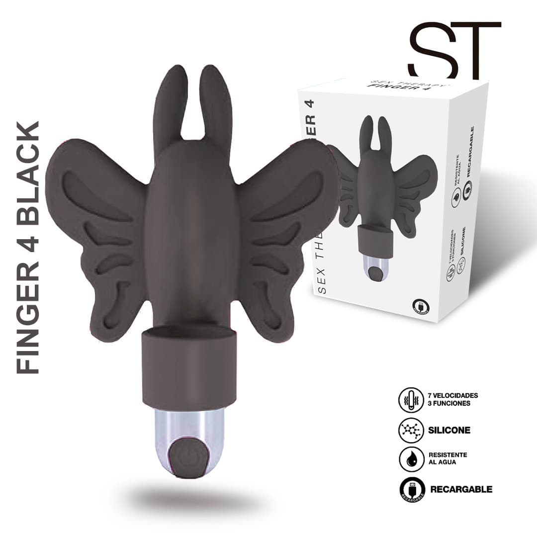 Estimulador clitoriano Finger 4 - Negro