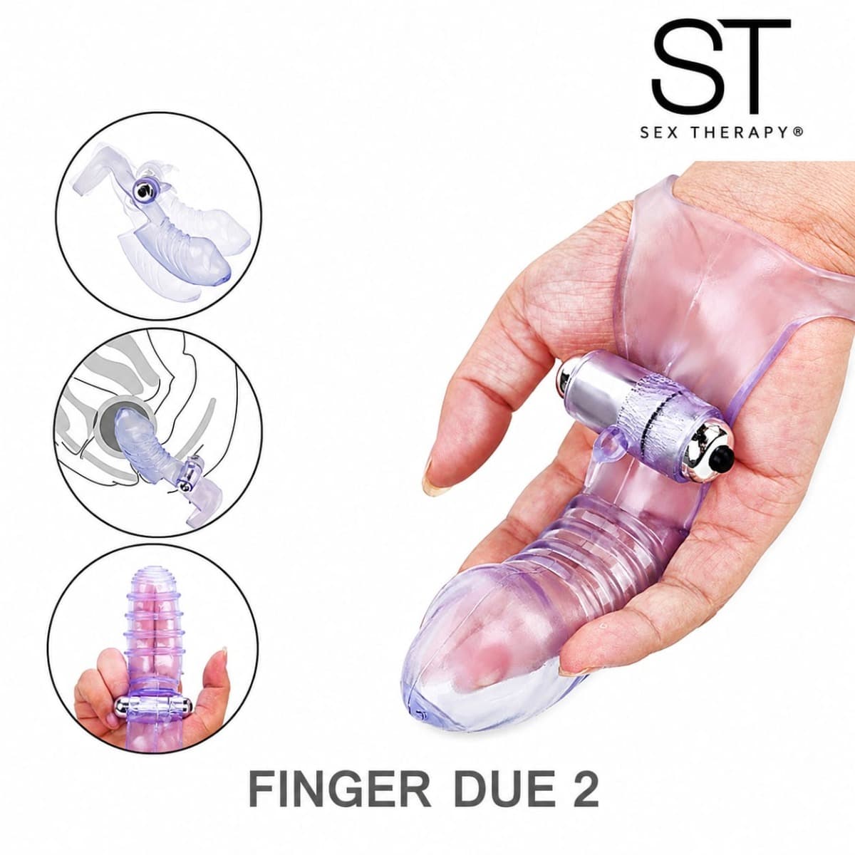 Vibrador para dedo Finger Due 2